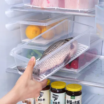 

Multipurpose Rectangular Food Storage Box Kitchen Refrigerator Food Beverage Holder Storage Box Container Cabinet