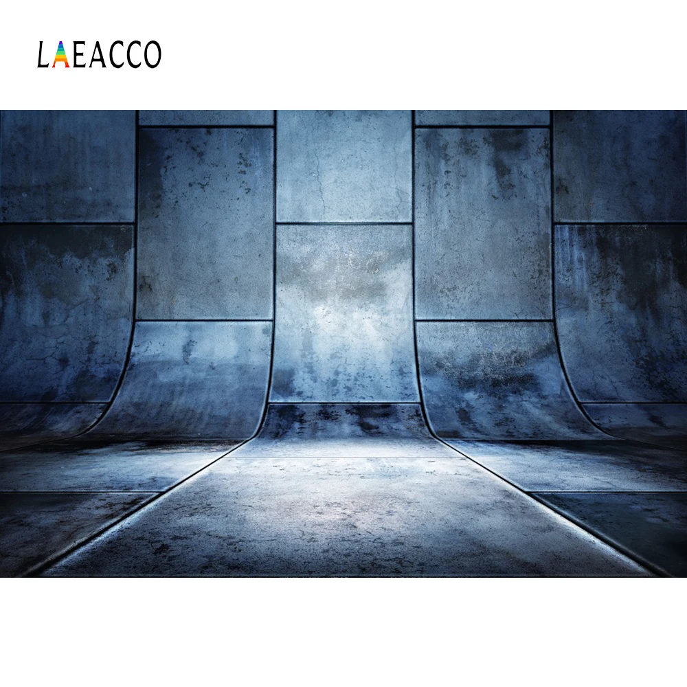 

Laeacco Photography Backgrounds 3D Marble Square Slate Floor Bend Wall Baby Portrait Photo Backdrops Photocall Photo Studio