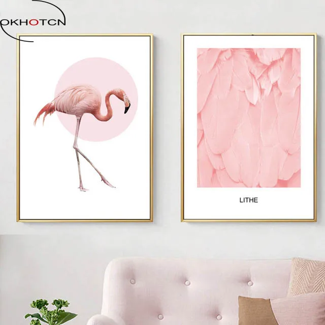 Home decor Flamingo poster Pink wall art Ocean poster Bathroom decor Florida artwork Animal poster art Bird art Bedroom posters