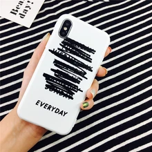 

Abstract Art Graffiti Case For Iphone 7 Case Simple Text Everyday Cases For Iphone 6 6s 8 X 5 5S SEPlus Soft TPU Back Cover Capa