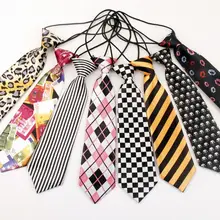 Детский эластичный галстук, полиэстер, Шелковый плед, полосатый принт, ширина, веревка, галстук, сценическая фотография, церемония