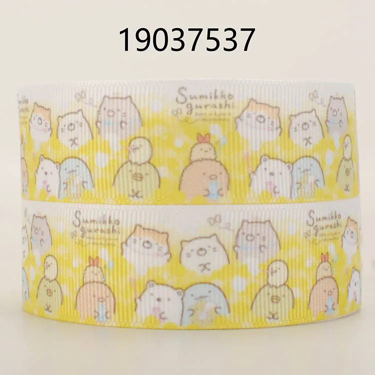 10 ярдов разные размеры японский мультфильм Sumikko guashi лента напечатанная Grosgrain