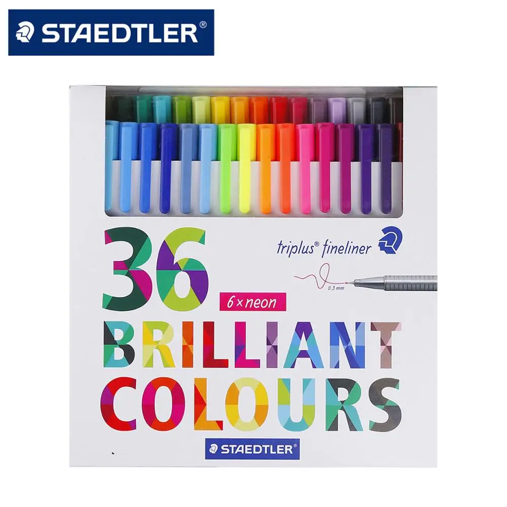 Staedtler Triplus Fineliner 50 блестящих цветов 0,3 мм художественные маркеры волоконные ручки для рисования