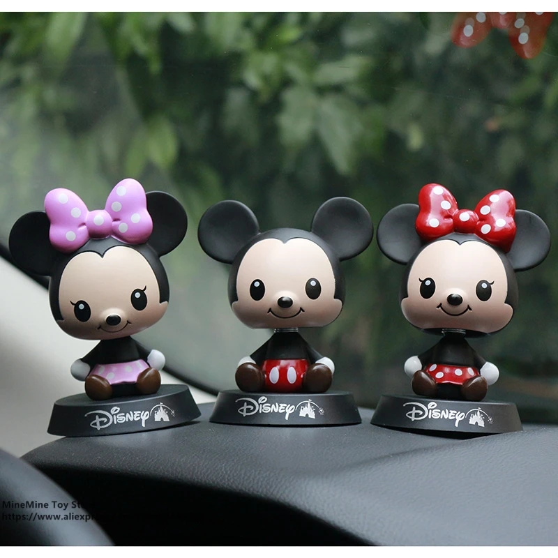 

DISNEY Mickey Mouse Minnie 7 style 10cm Action Figure Posture Anime Decoration Collection Figurine Toy model for children gift