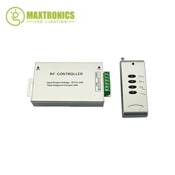 

Best price 1 pcs DC12-24V 24A 4 key RF remote controller for RGB led strip light Free shipping