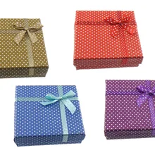 Ювелирные изделия оптом Картон комплект ювелирных изделий Box палец кольцо и серьги и колье женщин Подарки Упаковка Коробки Jewelry Аксессуары 72 шт