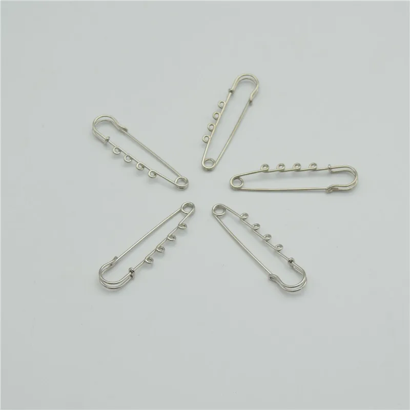 10 шт. серебряные броши с 4 отверстиями 70 мм|jewelry finding|diy jewelrypin diy |