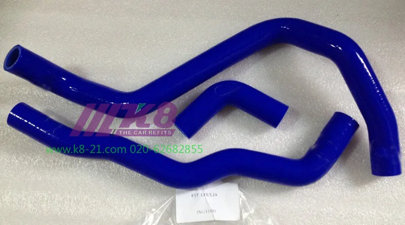 Комплект силиконовых шлангов радиатора для HONDA FIT/JAZZ L13A/L15A i-DSI VTEC GD1/GD3 04-08 (3 шт.)
