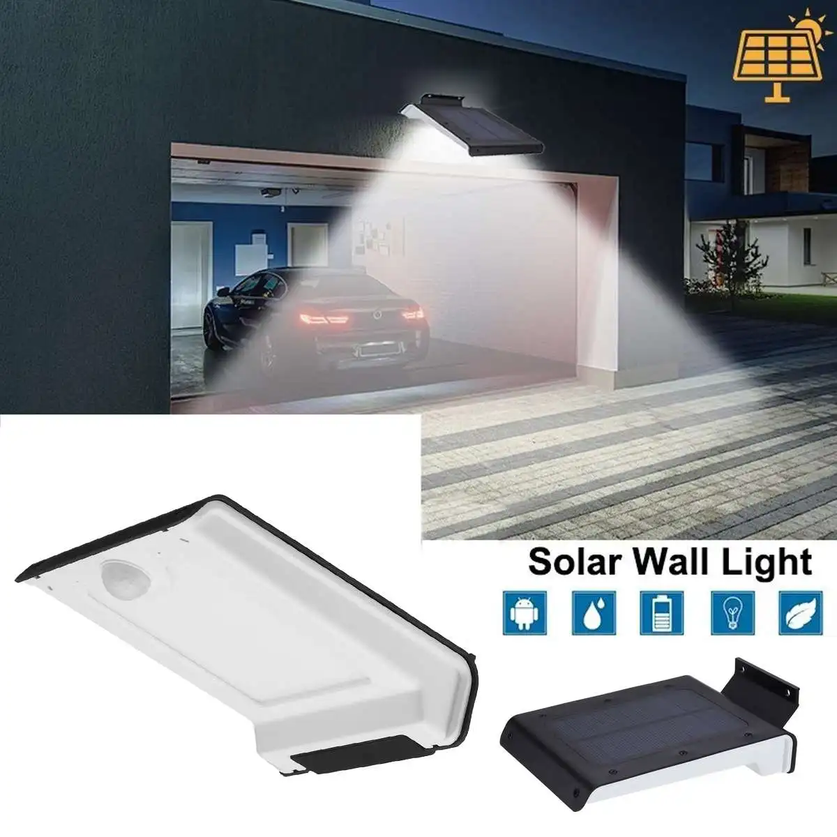 32 LED Zonne-energie Straat Licht PIR Motion Sensor Tuin Energiebesparende Sensor Beveiliging Lamp Outdoor IP 65 Waterdichte Muur licht