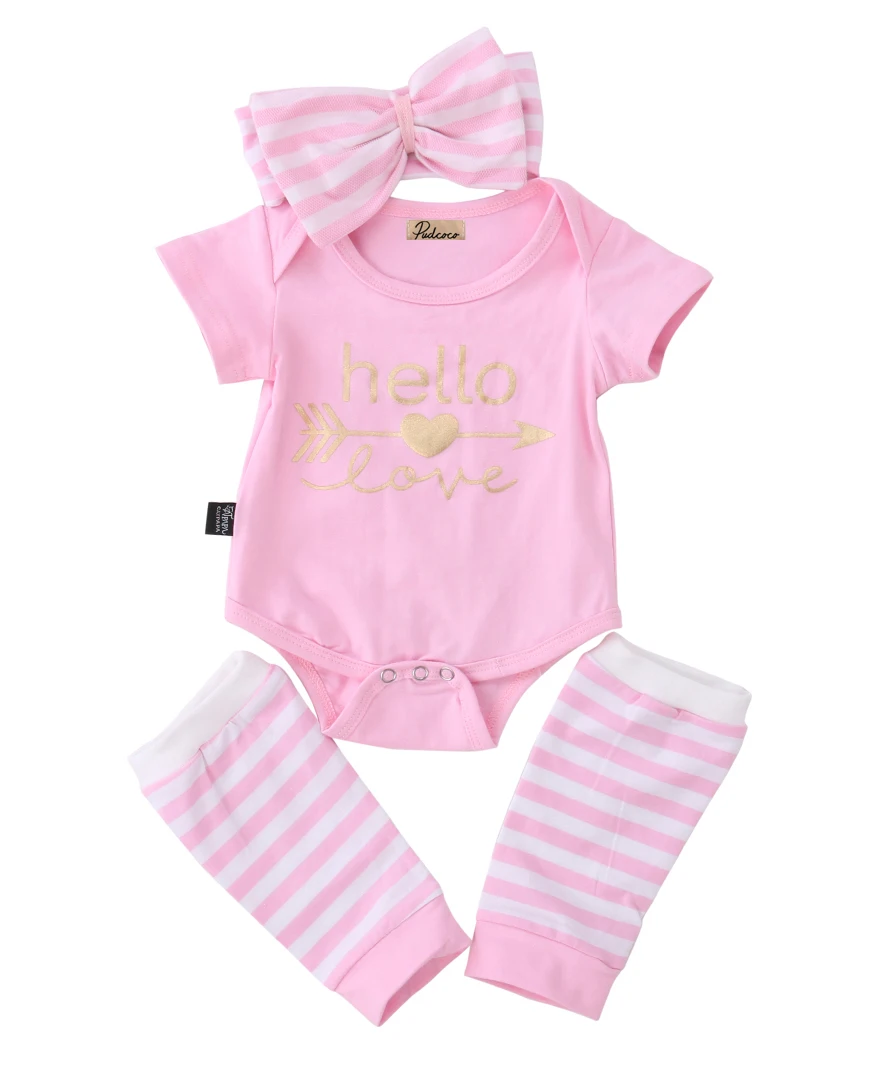 ₪Newborn Infant Kids ⊰ Baby Baby Girl Clothes Set Romper Nº Leg Leg ...