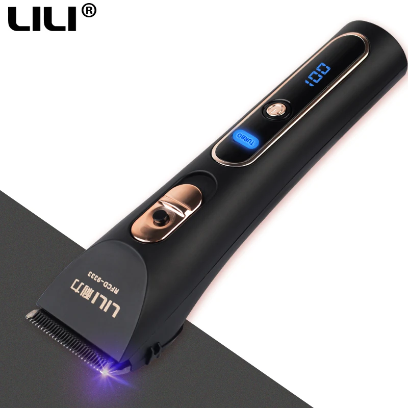 Professional Hair Clipper Titanium Blade Hair Trimmer Electric Shaving Haircut Machine beard