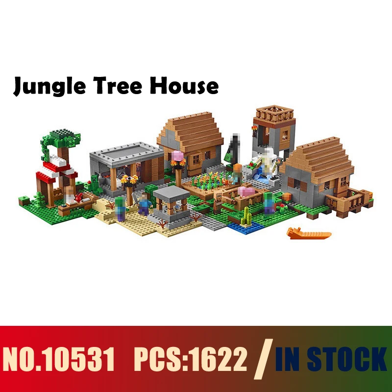 

Models building toy 10531 1622PCS My World Series Jungle Tree House Building Blocks Compatible with lego 21128 toys & hobbies