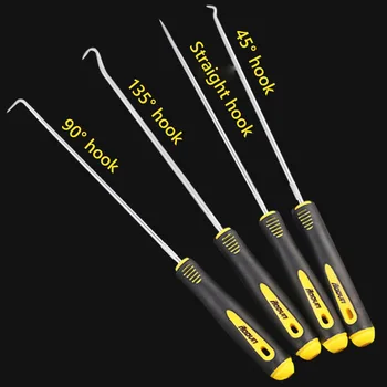 

1set/4Pc 250 mm Durable Car Pick and Hook Set O Ring Oil Seal Gasket Puller Remover Craft Hand Tool