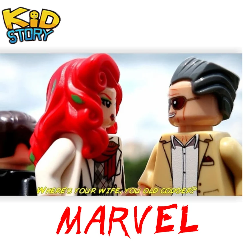 

Aquaman Thor Super heros Mavels Stan lee Batman Wasp Ant Man brick Figures Building Blocks Compatible With lEGOED TOYS Gift YF30