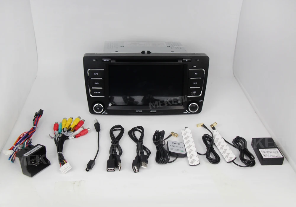 Perfect 1024*600 Quad Core 4 Android 7.1 Car DVD Stereo Radio Player For Skoda Octavia 2009 2010 2011 2012 2013 a5 GPS Stereo BT System 8