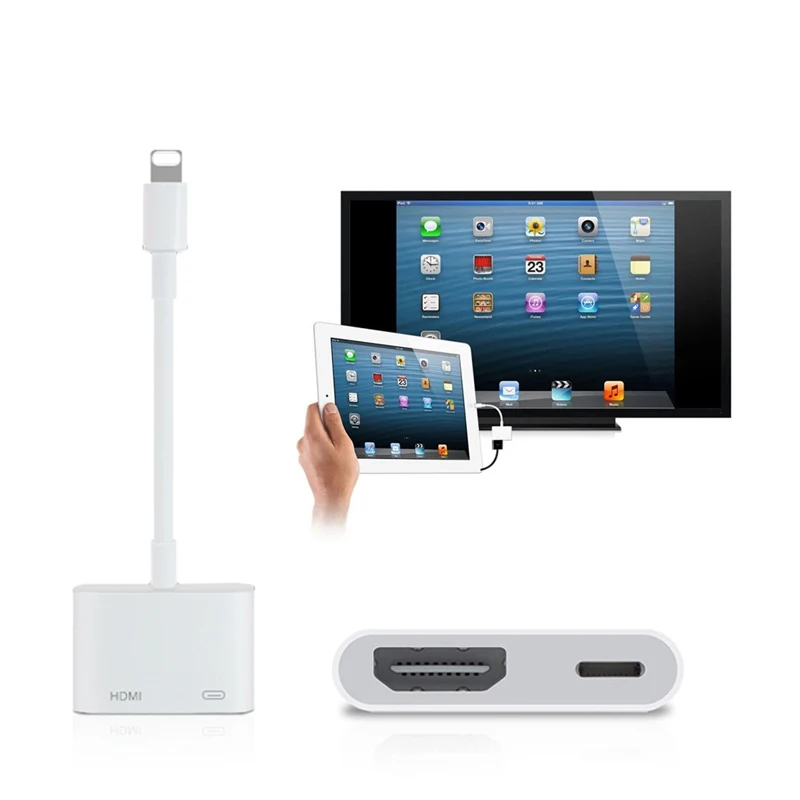 Оптовая продажа 10 шт. мини адаптер для Lightning AV HDMI/HDTV TV цифровой кабель iPhone 5 5S 6 6s 7