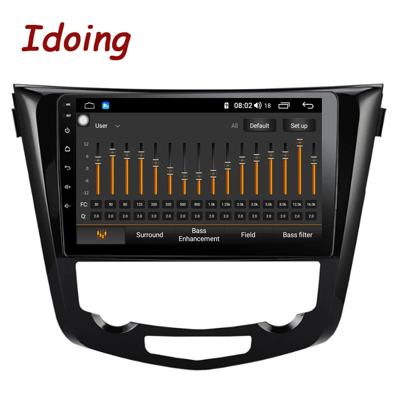 Excellent Idoing 10.2" 2.5D Car Android 8.1 Radio Multimedia Player Fit Nissan X-Trail Qashqai 2014-2017 4G+64G Octa Core GPS Navigation 5