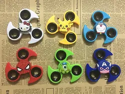 Палец руки Спиннеры Череп Скелет Tri Spinner multi Цвет гироскопа Непоседа Игрушечные лошадки для взрослых, чтобы уменьшить Давление анти-стресс