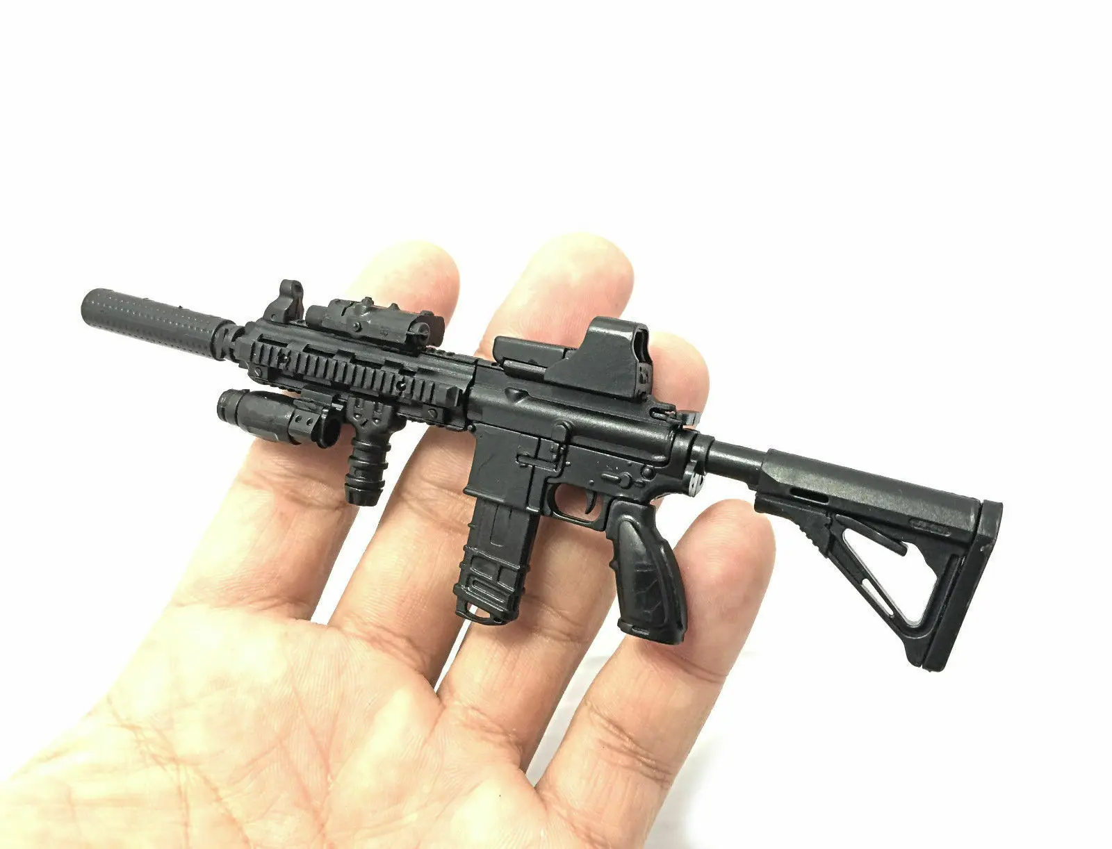 1:6 PUBG M416 HK416 винтовка в сборе пистолет модель головоломки для сборки строительные