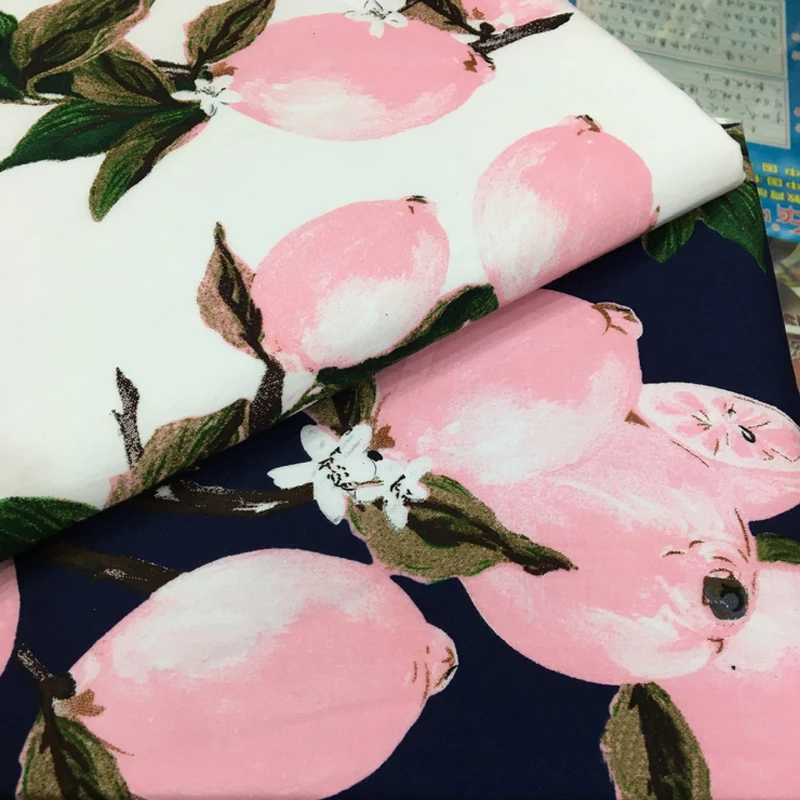 

100cm*147cm large lemon print cotton textiles