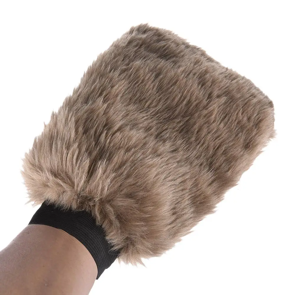 1Pcs Car Cleaning Tool Two-sided Fluff Polishing Wiping Gloves Car Beauty Cleaning And Maintenance Products In Stock