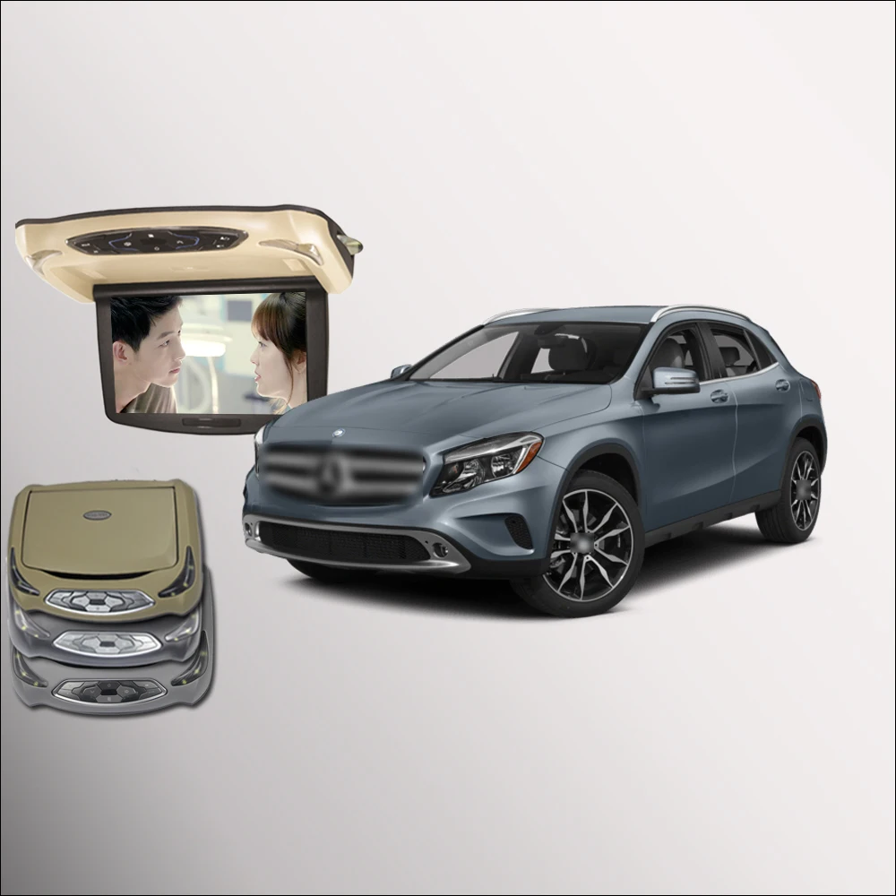 BigBigRoad для Mercedes-Benz GLA Автомобильный потолочный светодиодный цифровой экран