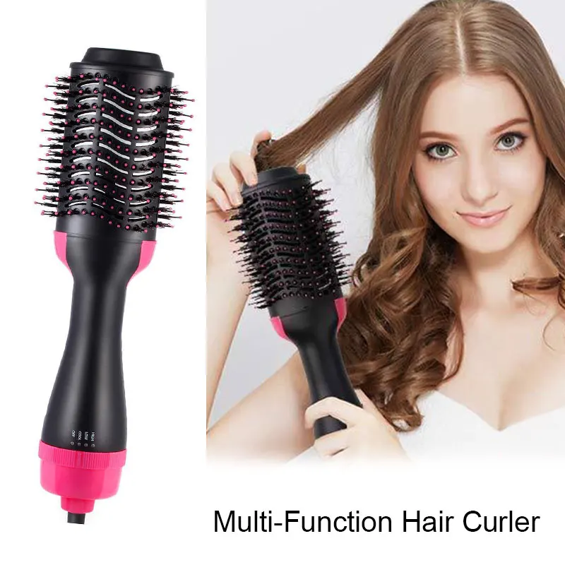 

Hair Brush One-Step Hair Dryer & Volumizer Negative Ion Generator Rotating Hair Curler Straightener Styling Tools Dropshipping