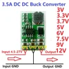 Módulo convertidor de DC-DC de 3.5A, placa reguladora de voltaje reductor Buck de 4,5 V-27V a 3V 3,3 V 3,7 V 5V 6V 7,5 9V 12V ► Foto 1/6