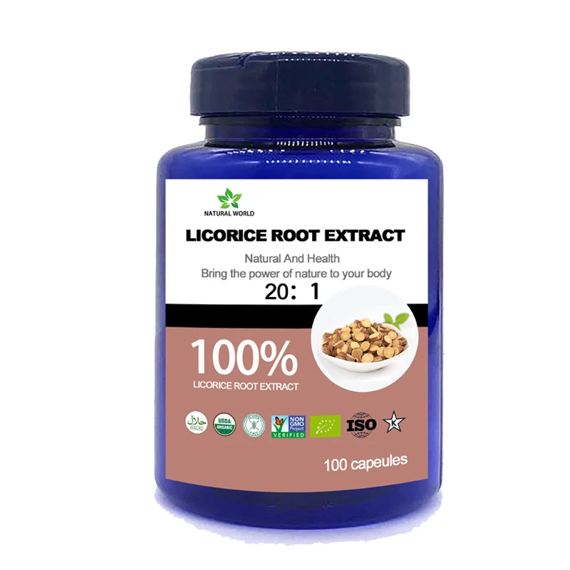 

Natural Licorice root extract 20:1 100pcs/bottle 100% Licorice root extract 20:1