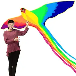 Воздушный змей "Феникс" с длинным красочным хвостом с ручкой линии Открытый забавная детская игрушка
