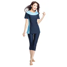 2 шт. подходит для женщин, девушек и девочек. мусульманское всего тела скромный купальный костюм купальник для мусульман плавательный костюм костюмы купальники Для женщин