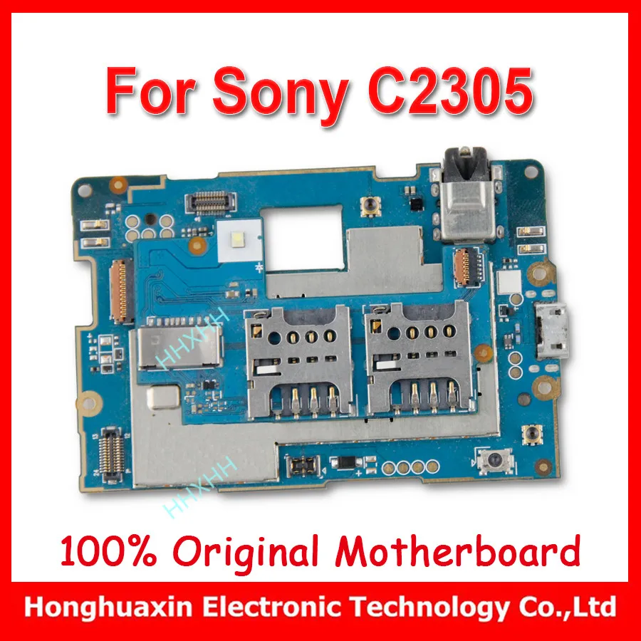 

For sony Xperia C S39h C2305 original full function with chips mainboard system Logic circuit board 100% Work Motherboard