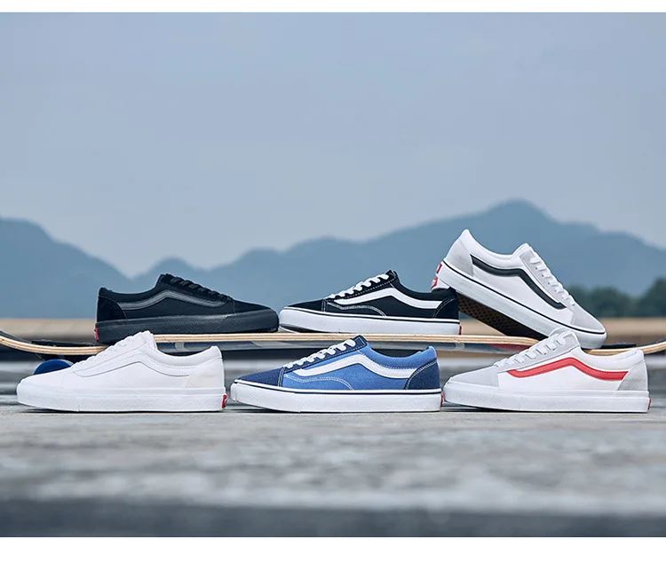 

TRILEINO CLASSICS Old navy blue skools MEN white canvas shoes black white women wine red mid-sk8 Vulcanized pink Skate shoes