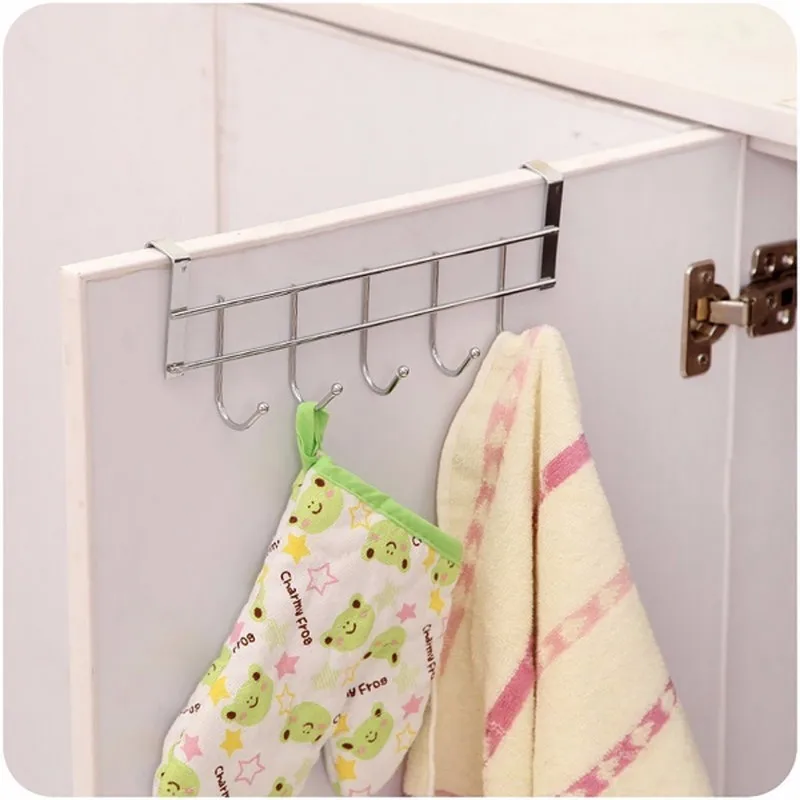 LeKing Stainless Steel 5 Hooks Robe Coat Hat Holder Clothes Rack Hook Wall Home Kitchen Bathroom Hanger Door Hardware|towel hook|hook coat