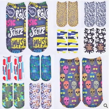 

2018 Promotion Direct Selling Cotton Popular Three-dimensional Cartoon Socks Harajuku Style Skeleton Skull 3d Printing Owls
