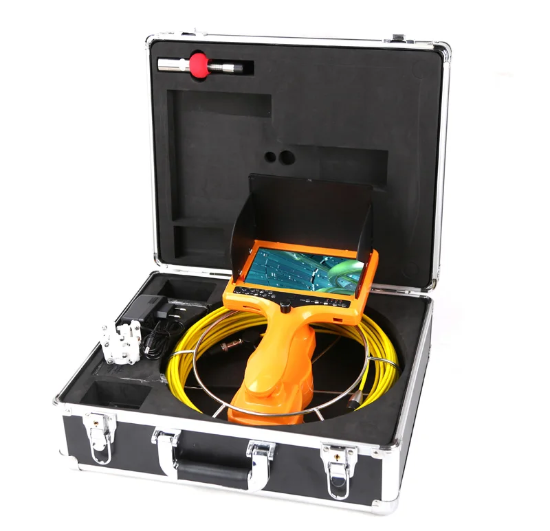  40m DVR meter counter Auto self level Video Pipe Inspection Camera Auto self levelling camera pipel