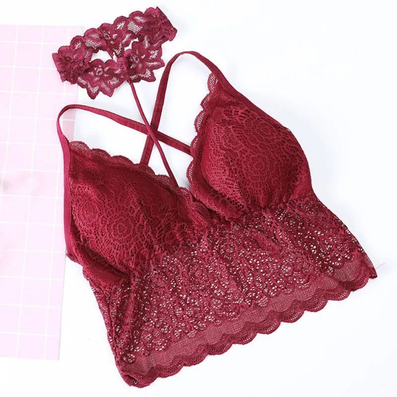 

2019 Women Sexy Vest Camisole Lace Halter Tube Top Female Underwear Sexy Lingerie