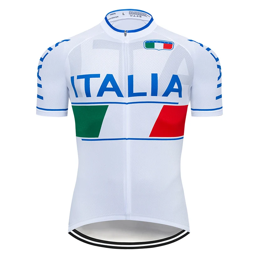 Cycling Jersey Pro Team ITALIA велосипедная майка 9D комплект с нагрудником MTB форма Одежда для велосипеда быстросохнущая велосипедная одежда Ropa ciclismo гелевая подкладка - Цвет: Cycling Jersey