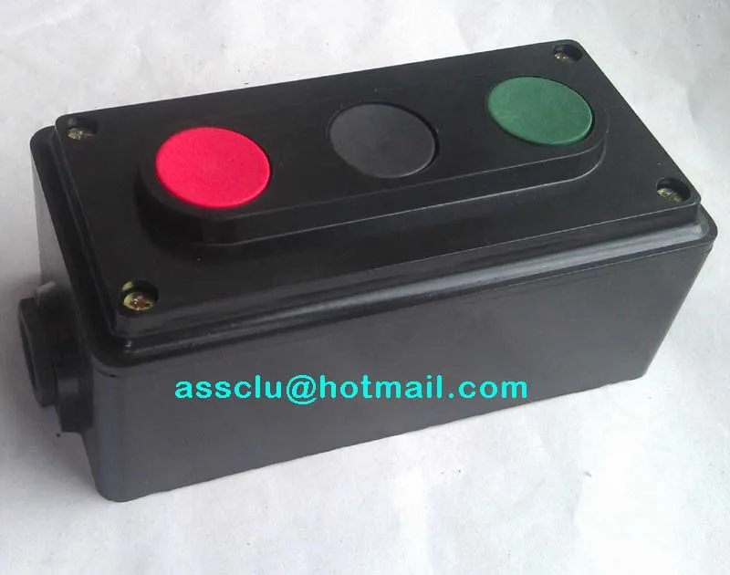 

3 Position Switch with mounting box Momentary Pushbutton Switch Control Box AC 380V 10A