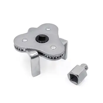 

uxcell Silver Tone Two Way 3 Jaw Oil Filter Wrench Spanner Remove Tool for Car Truck