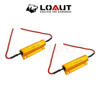 

Led Load Resistor 2Pcs Flash Rate Load Resistors 2 Pieces 100W 6 Ohm Brake Running Motorcycle Cars