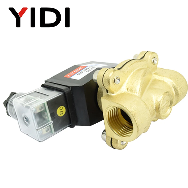 Электрический электромагнитный клапан AC220V DC12V 24 V NC DN08 DN10 DN15 DN20 DN25 1/4 &quot3/8" 3/4