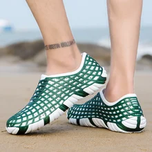 Мужская Уличная акваобувь; Легкие пляжные сандалии; спортивная обувь для плавания для мужчин; садовые Сабо; Летняя обувь; zapatillas hombre; европейские размеры 40-45