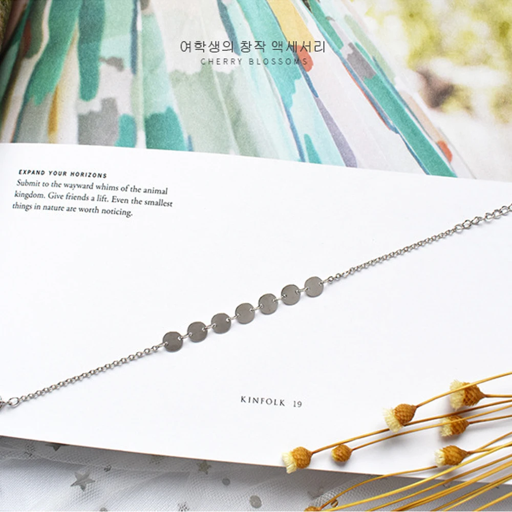 925 пробы серебро Boho ножной браслет для монет браслеты Для женщин Винтаж стопы браслет-цепочка сандалии босиком пляж ног Ювелирные изделия
