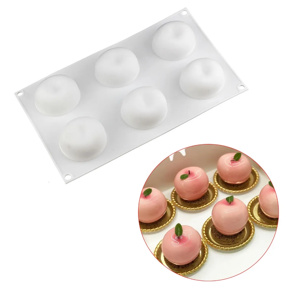 

Apple shape Silicone cake mold DIY soap candle Mold bread Chocolate Dessert Brownies silicone Mold