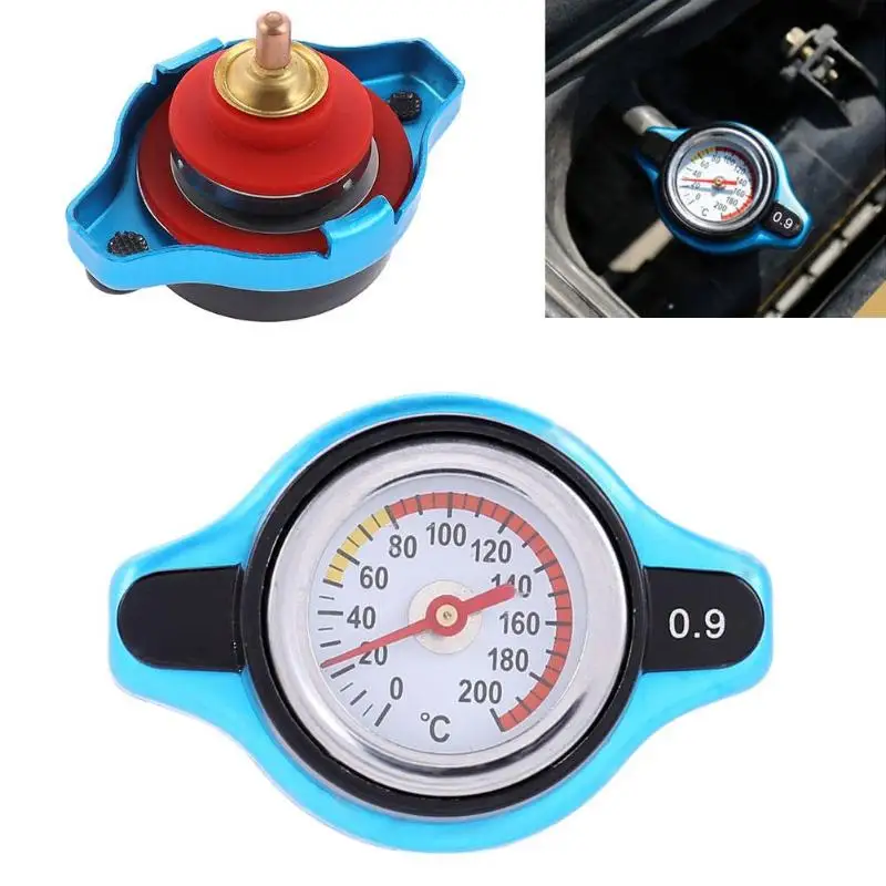 

Universal Car Auto Radiator Cap Water Temperature Meter Thermostatic Gauge Improve Radiator Pressure And Cooling Performance