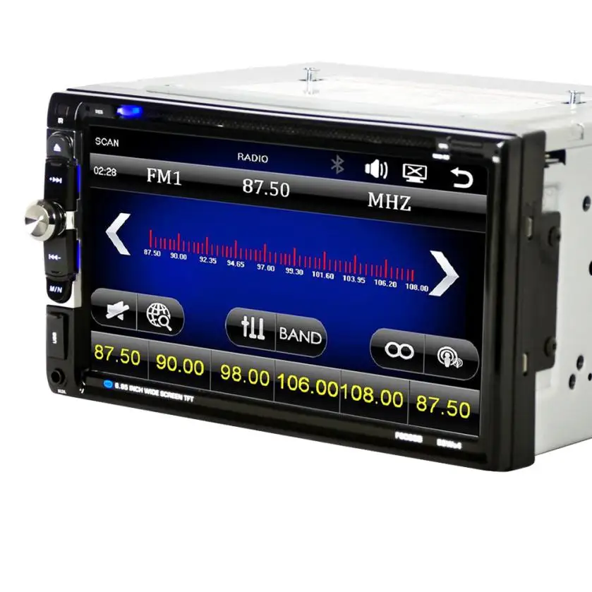 

Audio 7 inch 2 DIN Touch Screen Car DVD CD Player Bluetooth USB iPod Radio SD FM/AMl jul13
