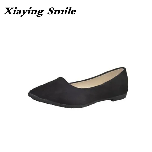 Xiaying Smile Flats Shoes Women Boat Spring Summer Office Xiaying Smile Flats Shoes Women Boat Spring Summer Office Casual Loafers Slip On Pointed Toe