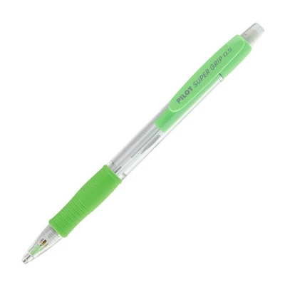 Пилот механический карандаш школьные канцелярские принадлежности карандаши офисные принадлежности Цветной корпус карандаша с ластиком Телескопический наконечник 0,5 мм H-185SL - Цвет: Светло-зеленый