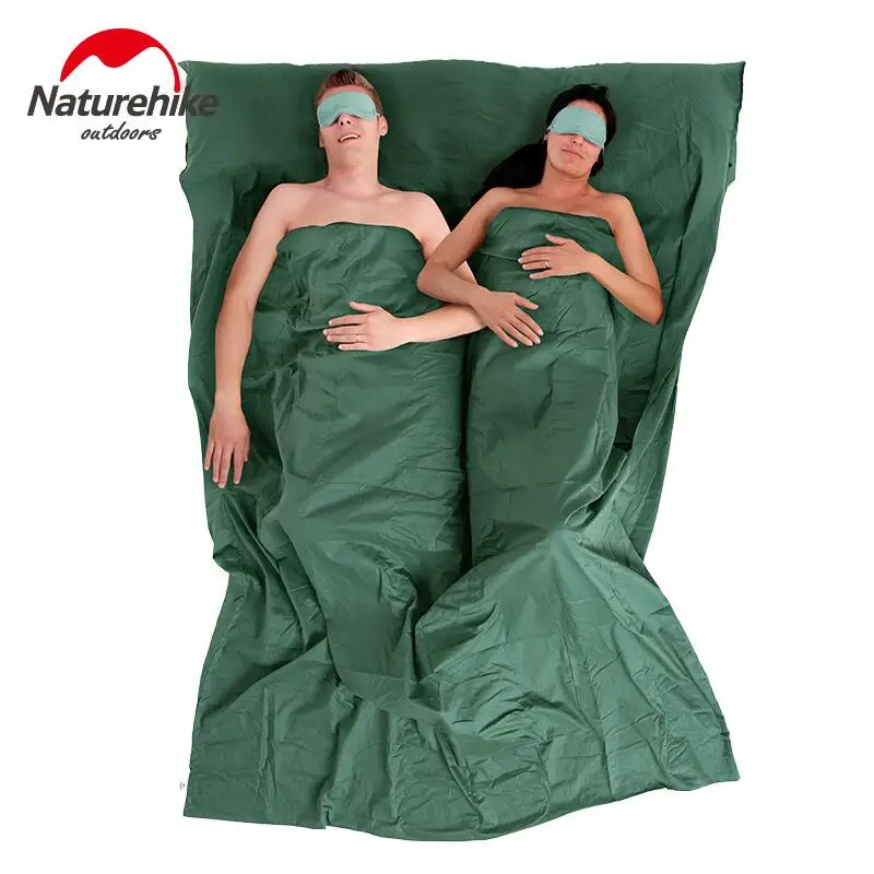 

Naturehike ultralight camping sleeping bag liner spring and autumn camping equipment double sleeping bag travelling NH15S012-J